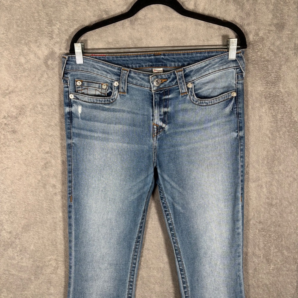 True Religion Section Bootcut Blue Jeans Mens Size 32 Medium Wash Y2K Denim - Picture 6 of 13